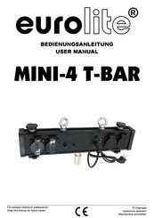 EuroLite MINI-4 T-BAR User Manual