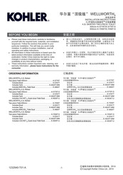 Kohler WELLWORTH K-5778T Installation Instructions Manual