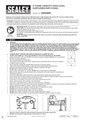 Sealey ASH2000 Manual