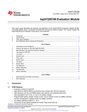 Texas Instruments bq24725EVM User Manual