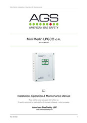 AGS Mini Merlin LPGCO v2-FL Installation Operation & Maintenance