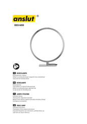 Anslut 003-600 Operating Instructions Manual