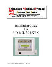 Shimadzu UD 150L-30 EX Installation Manual