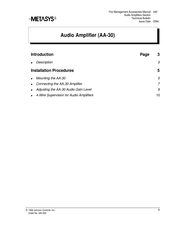 Johnson Controls Metasys AA-30 Manual