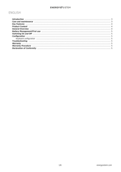 ENERGY SISTEM Pro 10 Windows Quick Manual