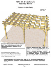 Outdoor living today Breeze 12ft X 16ft Assembly Manual