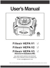 Abestorm Filteair HEPA V2 User Manual