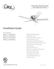 Litex Industries BRC52BNK5 Installation Manual