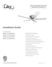 Litex Industries BRC52WW5 Installation Manual