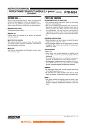 M-system R7D-MS4 Instruction Manual