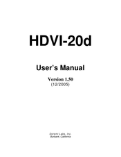 Doremi Labs HDVI-20s User Manual