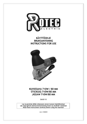 Rotec DAX0110 Instructions For Use Manual