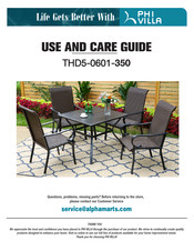 PHI VILLA THD5-0601-350 Use And Care Manual