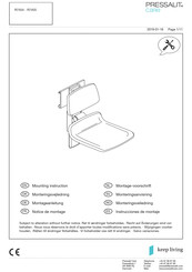 Pressalit Care R7455 Mounting Instruction
