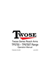 Twose TP5750 Operation Manual