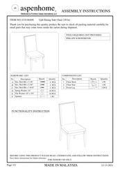 Furniture Values International aspenhome I318-6640S Assembly Instructions