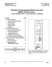 PairGain 150-1111-34 Manual