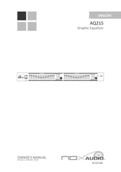 syncrotek NOXAUDIO AQ215 Owner's Manual