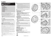 Canon Control Ring Mount Adapter EF-EOS R Instructions Manual