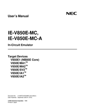NEC IE-V850E-MC-A User Manual
