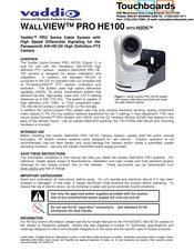 VADDIO WALLVIEW PRO HE100 Manual