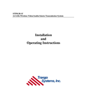 Trango Systems STINGRAY VST2500 Installation And Operating Instructions Manual