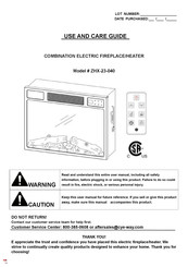 EDYO LIVING ZHX-23-040 Use And Care Manual