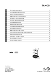 TANOS MW 1000 Original Operating Instructions