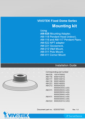 Vivotek 900002903G Installation Manual