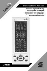 Somogyi Home URC 8 Instructions For Use Manual
