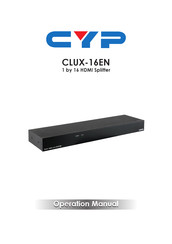 CYP CLUX-16EN Operation Manual