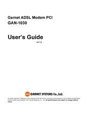 Garnet GAN-1030 User Manual