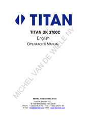 Titan DK 3700C Operator's Manual