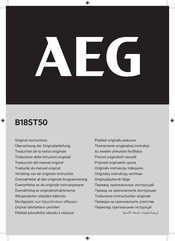 AEG B18ST50 Original Instructions Manual