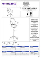 Emmezeta EVERTON BT-90911H Assembly Instructions Manual