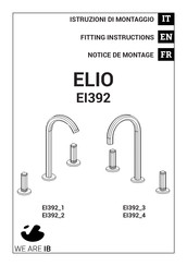 Ib Rubinetterie ELIO EI392 Fitting Instructions Manual
