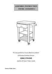 Sunjoy 1203060005-C Assembly Instructions Manual