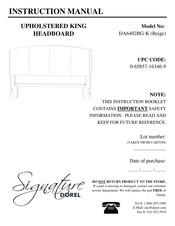 Dorel Signature DA6402BG-K Instruction Manual