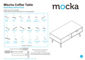 Mocka Mischa Coffee Table Assembly Instructions Manual