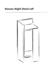 NASSAU Night Stand Left Manual