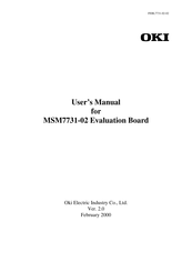 Oki MSM7731-02 User Manual