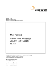 attocube attoAFM I User Manual