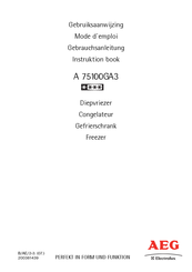 Electrolux AEG A 75100GA3 Instruction Book