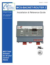 Micro control systems MCS-BACNET-ROUTER 2 Installation Reference Manual