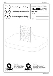 Sove 16-100-070 Assembly Instructions Manual