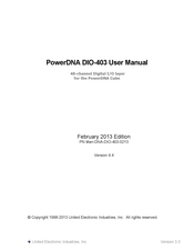 United Electronic Industries PowerDNA DIO-403 User Manual