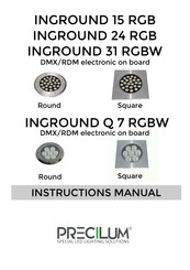 PRECILUM INGROUND Q 7 RGBW Instruction Manual