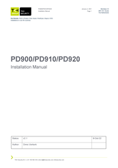 TKH PD910 Installation Manual
