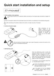 cinetto B-MOVED PS40KM10002P0002 Quick Start Installation And Setup Manual