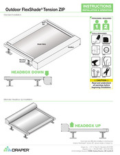 Draper FlexShade Tension ZIP Instructions Installation & Operation